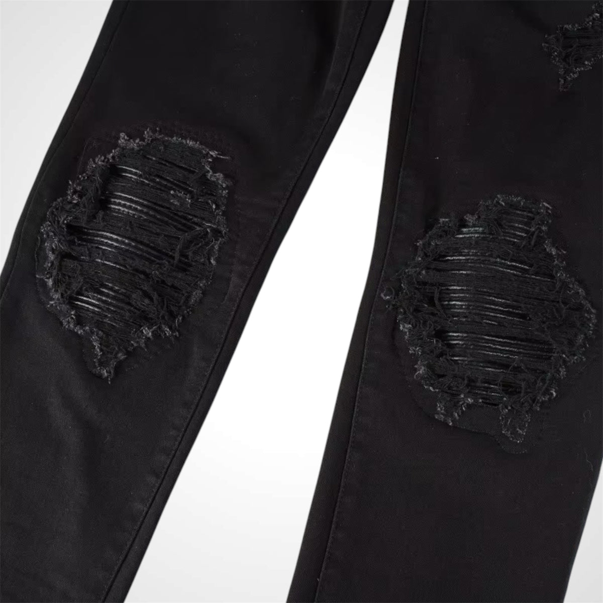 Black Leather Jean