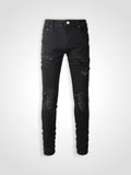 Black Leather Jean