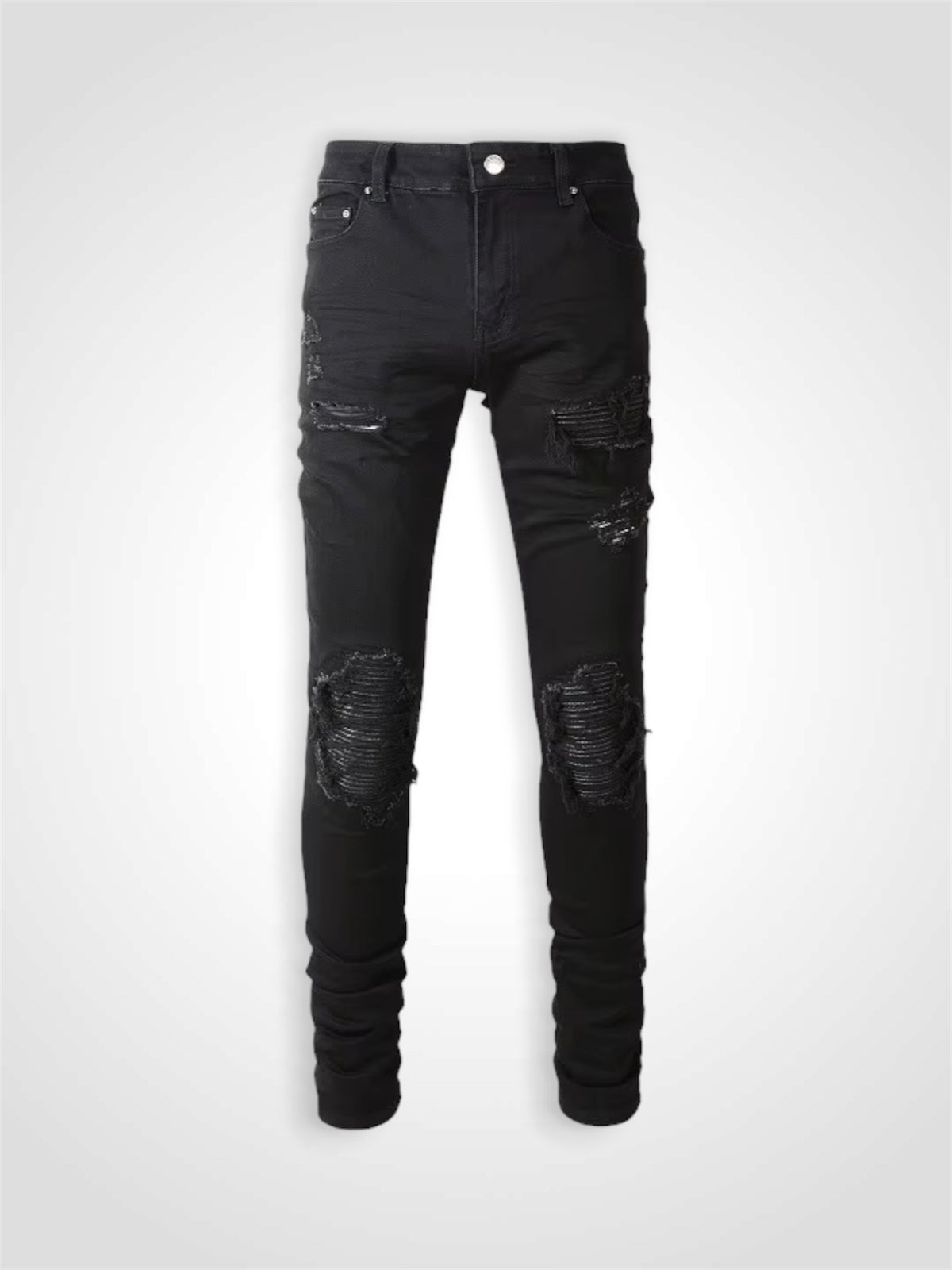 Black Leather Jean