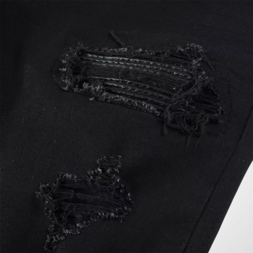 Black Leather Jean