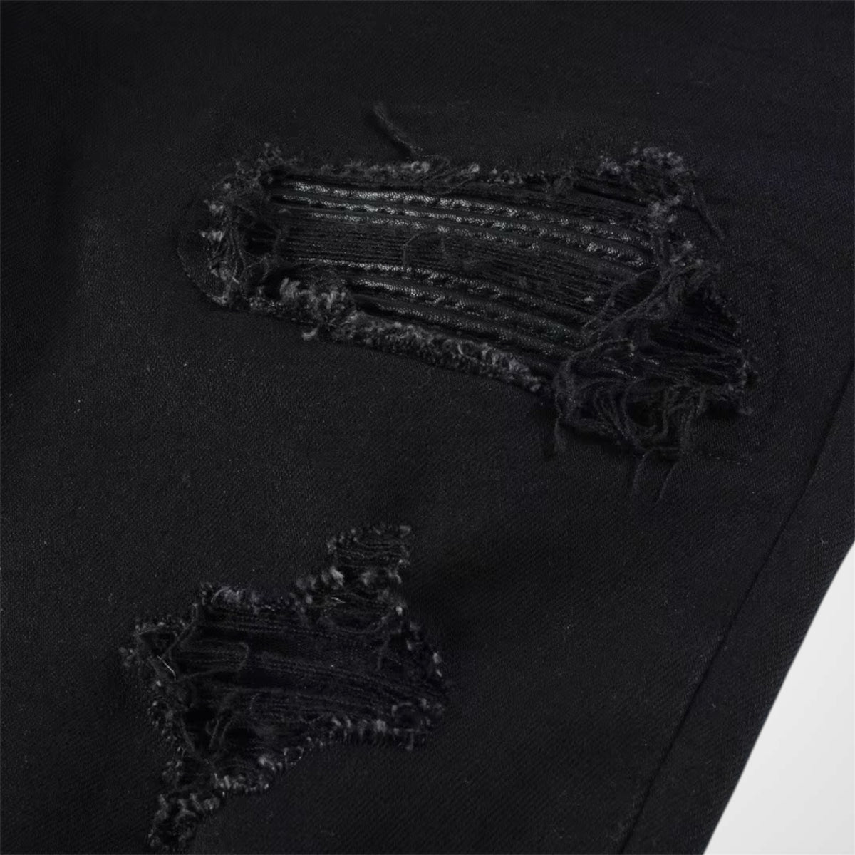 Black Leather Jean