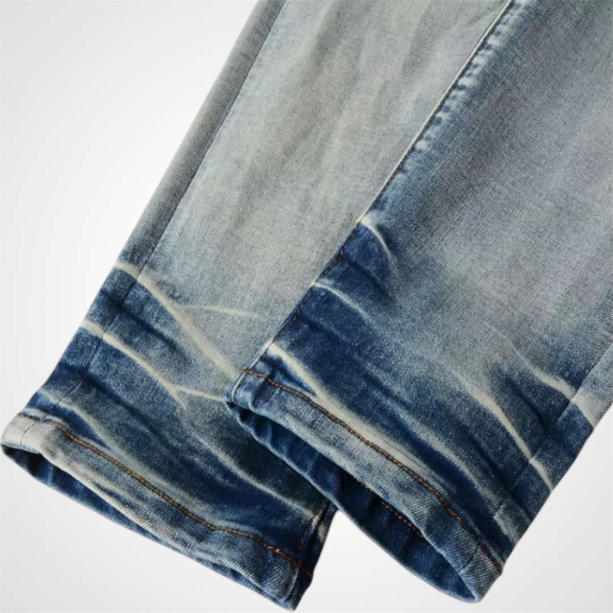 Light Blue Leather Jean