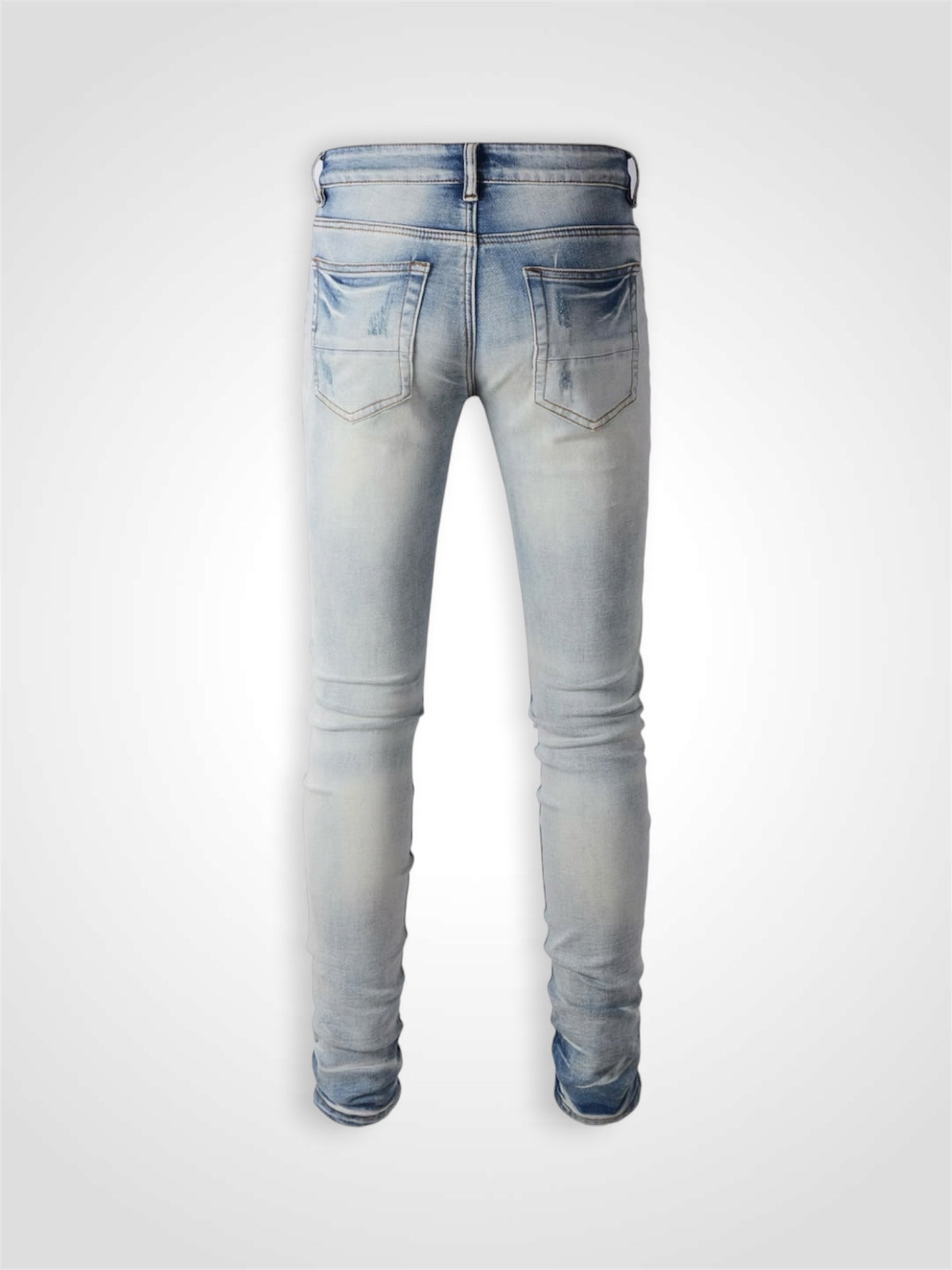 Light Blue Leather Jean