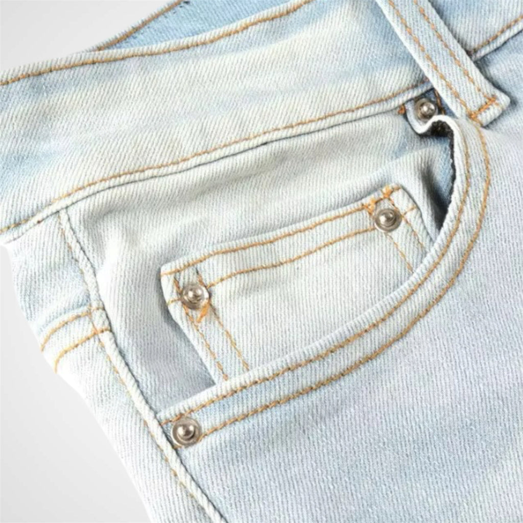 White Blue Fading Jean