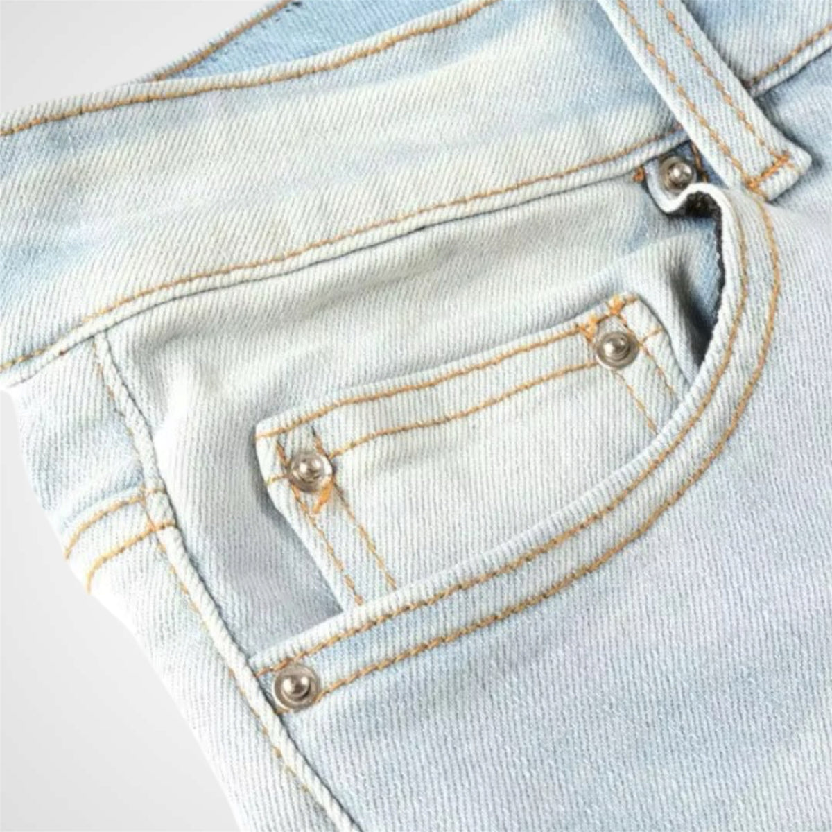 White Blue Fading Jean