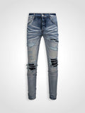 Blue Leather Jean