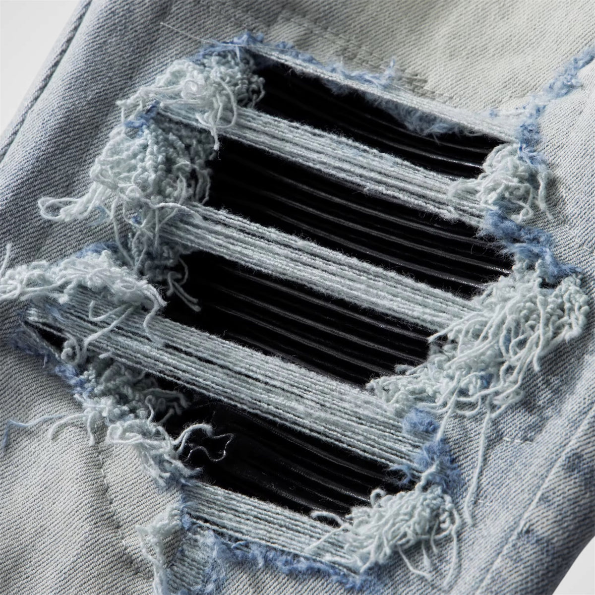 Blue Leather Jean
